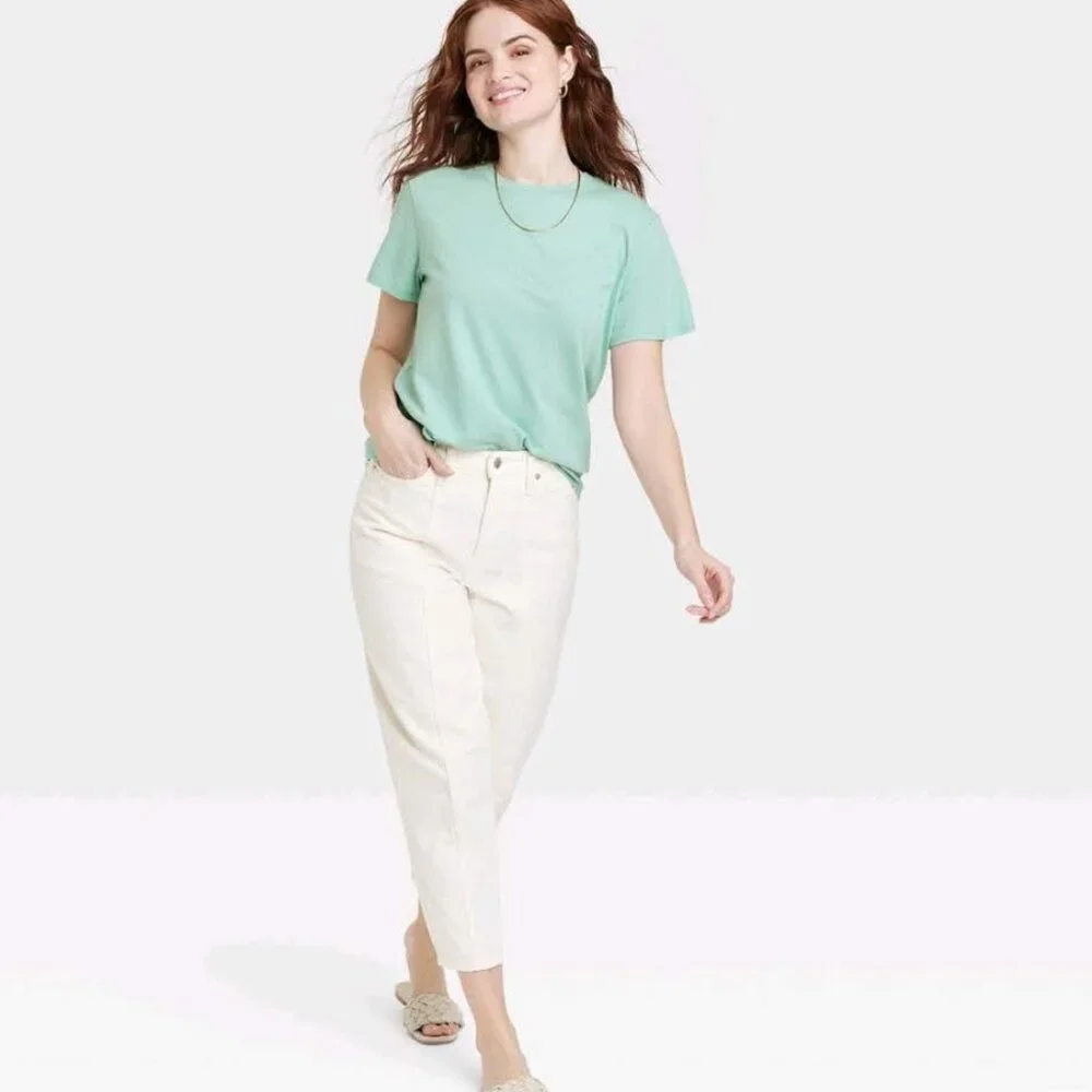 A New Day - Women's Relaxed T-Shirt - Mint Green XS